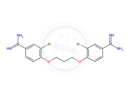 Chemical structure of Dibromopropamidine