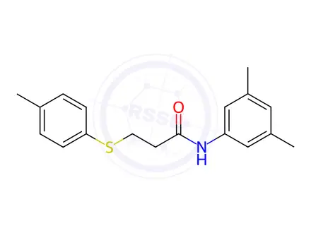Chemical structure of N-(3,5-Dimethylphenyl)-3-(p-tolylthio)propanamide