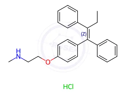 Chemical structure of Tamoxifen EP Impurity F(Hydrochloride)