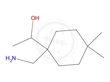 Chemical structure of 1-(1-(Aminomethyl)-4,4-dimethylcyclohexyl)ethan-1-ol