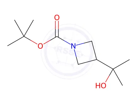 Chemical structure of tert-butyl 3-(2-hydroxypropan-2-yl)azetidine-1-carboxylate