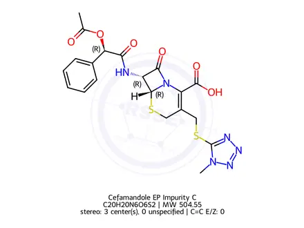 Chemical structure of Cefamandole EP Impurity C