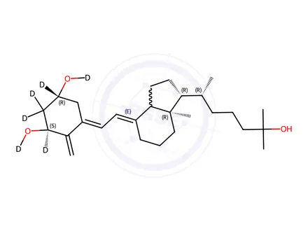 Chemical structure of Calcitriol-d6 (78782-99-7)