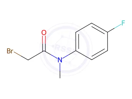 Chemical structure of Acetamide, 2-bromo-N-(4-fluorophenyl)-N-methyl-