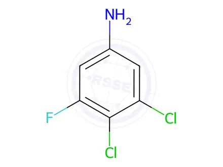 Chemical structure of 3,4-dichloro-5-fluoroaniline