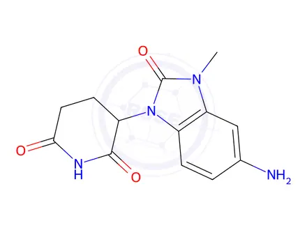 Chemical structure of 3-(5-Amino-3-methyl-2-oxo-2,3-dihydro-1H-benzo[d]imidazol-1-yl)piperidine-2,6-dione