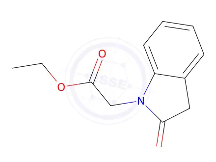 Chemical structure of ethyl 2-(2-oxo-2,3-dihydro-1H-indol-1-yl)acetate
