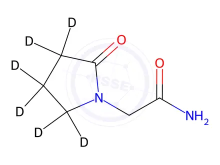 Chemical structure of Piracetam-d6