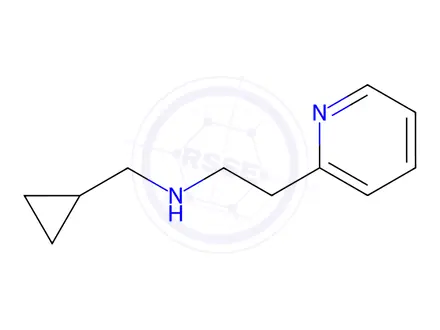 Chemical structure of N-(cyclopropylmethyl)-2-(pyridin-2-yl)ethan-1-amine