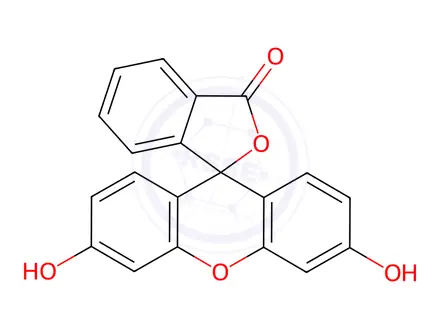 Chemical structure of FLUORESCEIN MERCURICACETATE FOR THE