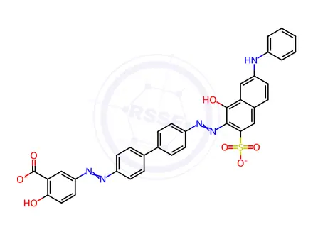 Chemical structure of Direct Fast Brown BX