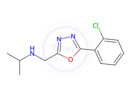 Chemical structure of n-((5-(2-Chlorophenyl)-1,3,4-oxadiazol-2-yl)methyl)propan-2-amine
