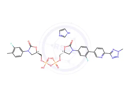 Chemical structure of Tedizolid Impurity 16(Diimidazole Salt)