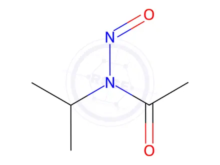 Chemical structure of N-isopropyl-N-nitrosoacetamide