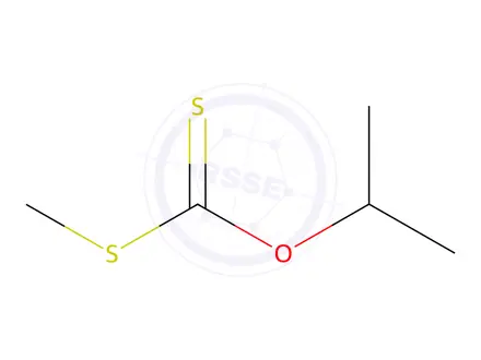 Chemical structure of O-isopropyl S-methyl dithiocarbonate