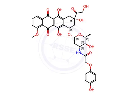 Chemical structure of doxorubicin-N-4-hydroxyphenoxyacetamide