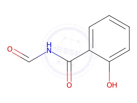 Chemical structure of N-formyl-2-hydroxybenzamide