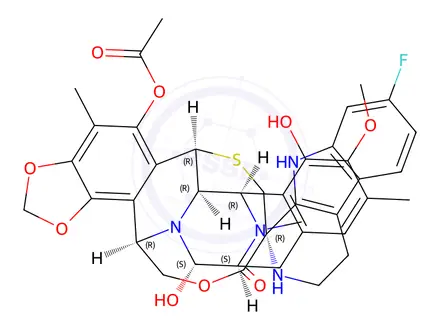 Chemical structure of Lurbinectedin Impurity 35