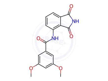 Chemical structure of N-(1,3-Dioxoisoindolin-4-yl)-3,5-dimethoxybenzamide