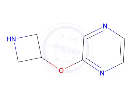 Chemical structure of 2-(Azetidin-3-yloxy)pyrazine