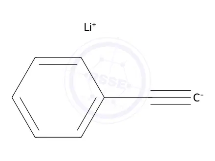Chemical structure of Lithium Phenylacetylide
