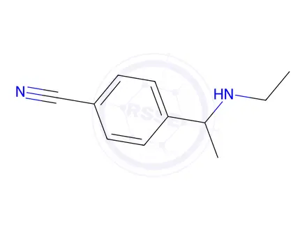 Chemical structure of 4-[1-(Ethylamino)ethyl]benzonitrile