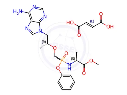Chemical structure of Tenofovir Alafenamide Fumarate Impurity 102 Monomer