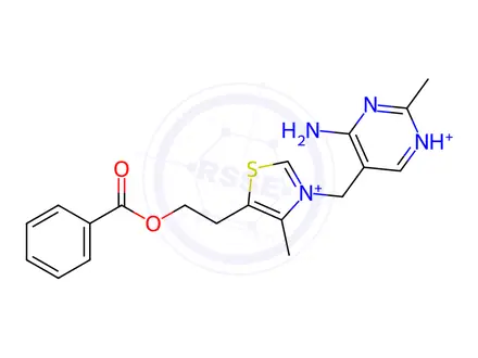 Chemical structure of Thiamine benzoate hydrochloride