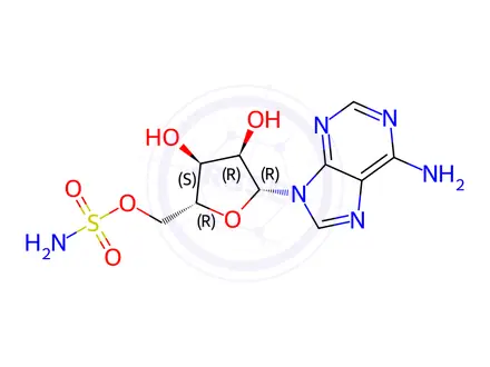 Chemical structure of 5'-Sulfamoyladenosine