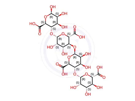 Chemical structure of D-tetramannuronic acid tetrasodium salt