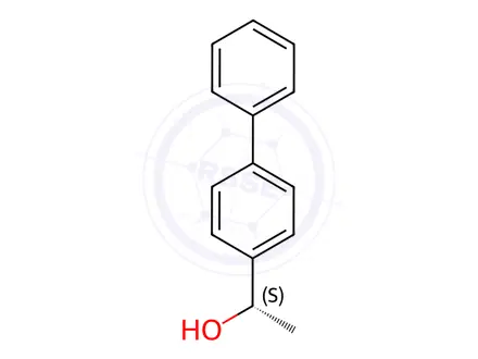 Chemical structure of (1S)-1-(4-phenylphenyl)ethan-1-ol