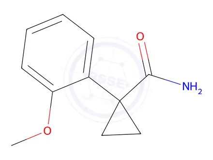 Chemical structure of 1-(2-Methoxyphenyl)cyclopropane-1-carboxamide