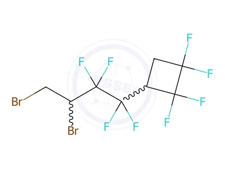 Chemical structure of 3-(3,4-Dibromo-1,1,2,2-tetrafluorobutyl)-1,1,2,2-tetrafluorocyclobutane