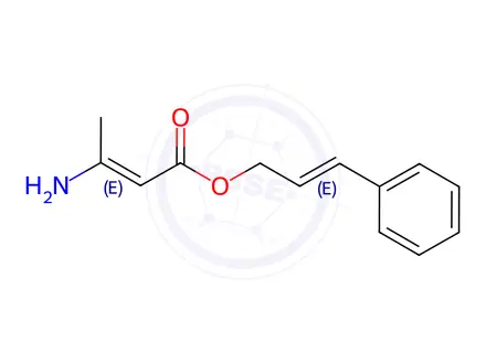 Chemical structure of 3-Phenylallyl 3-aminobut-2-enoate
