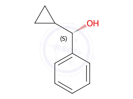 Chemical structure of (S)-cyclopropyl(phenyl)methanol