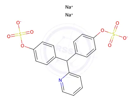 Chemical structure of Sodium Picosulfate Monohydrate Working Standard (Secondary Reference Standard)
