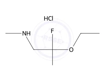 Chemical structure of (2-Ethoxy-2,2-difluoroethyl)(methyl)amine hydrochloride