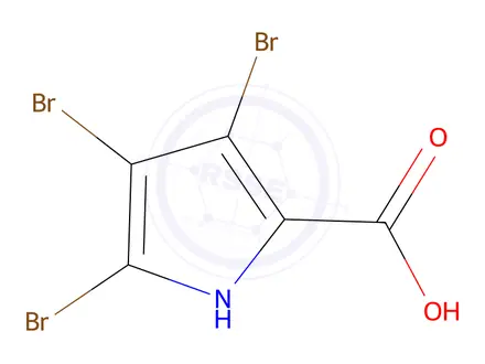 Chemical structure of 3,4,5-Tribromo-1H-pyrrole-2-carboxylic acid