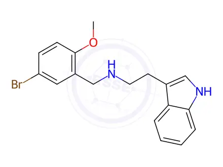 Chemical structure of N-(5-Bromo-2-methoxybenzyl)-2-(1H-indol-3-yl)ethanamine