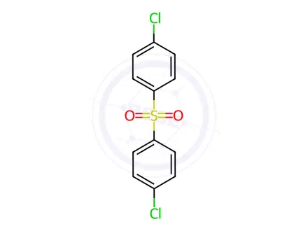 Chemical structure of 4,4'-Dichlorodiphenyl sulfone