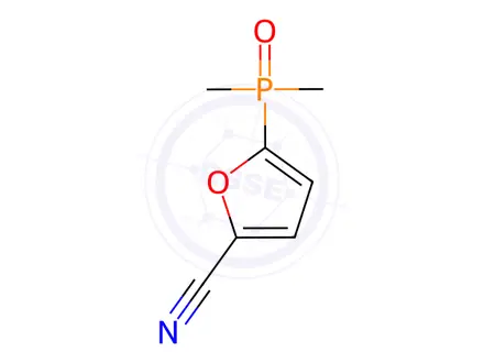 Chemical structure of 5-(Dimethylphosphoryl)furan-2-carbonitrile