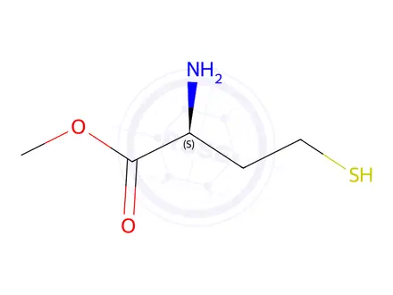 Chemical structure of (S)-Methyl 2-amino-4-mercaptobutanoate