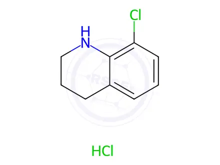 Chemical structure of 8-Chloro-1,2,3,4-tetrahydroquinoline hydrochloride