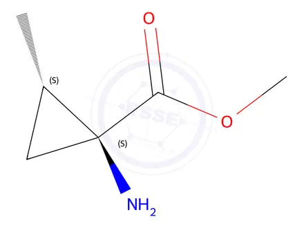 Chemical structure of (1S,2R)-Methyl 1-amino-2-methylcyclopropanecarboxylate