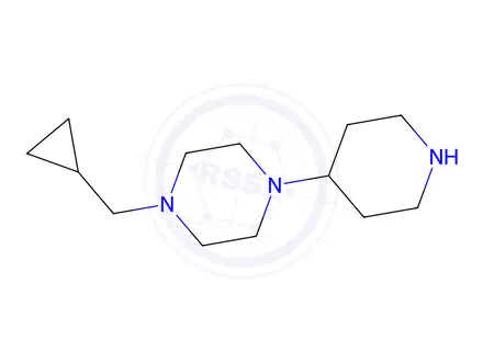Chemical structure of 1-(cyclopropylmethyl)-4-(piperidin-4-yl)piperazine