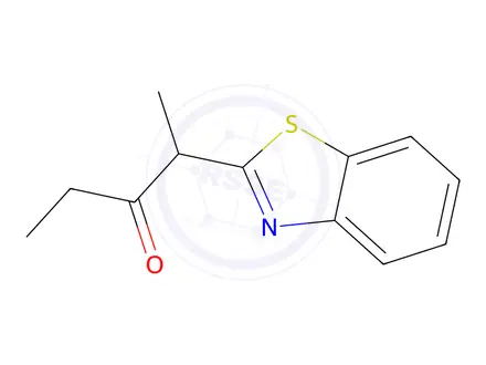 Chemical structure of 3-Pentanone,2-(2-benzothiazolyl)-(9CI)