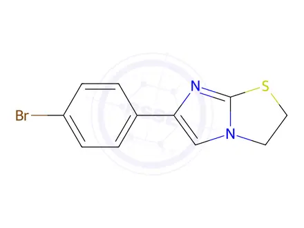 Chemical structure of 6-(4-Bromophenyl)-2,3-dihydroimidazo[2,1-b][1,3]thiazole