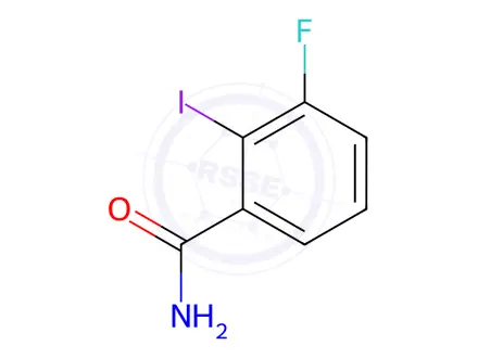 Chemical structure of 3-fluoro-2-iodobenzamide