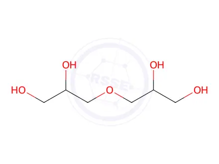Chemical structure of Glycerol Impurity 16 (α,α-Diglycerol)