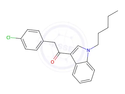 Chemical structure of JWH-203 Impurity 1 (JWH 203 4-Chloro Isomer)